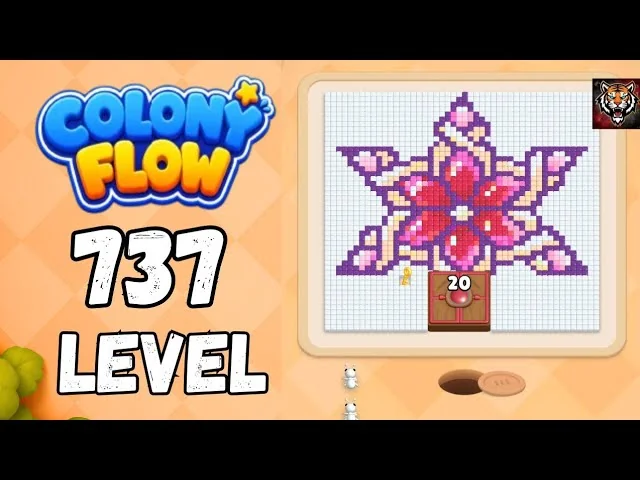 Colony Flow! Level 737 board layout