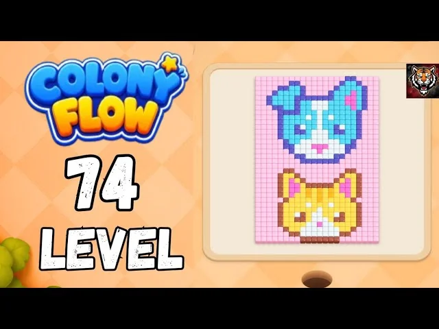 Colony Flow! Level 74 board layout