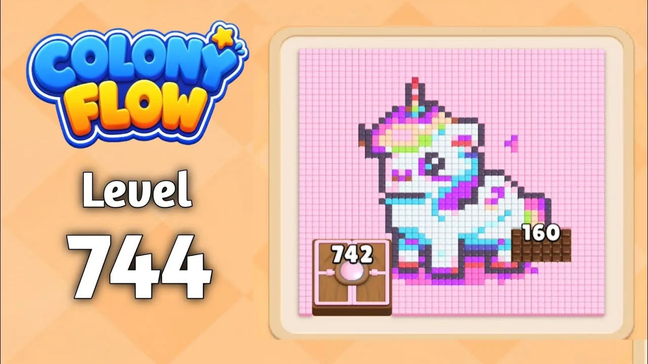 Colony Flow! Level 744 board layout