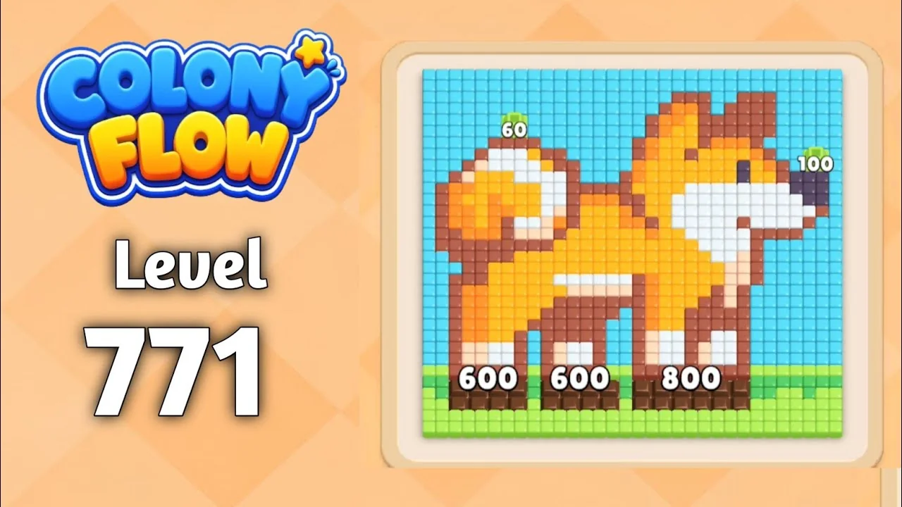 Colony Flow! Level 771 board layout