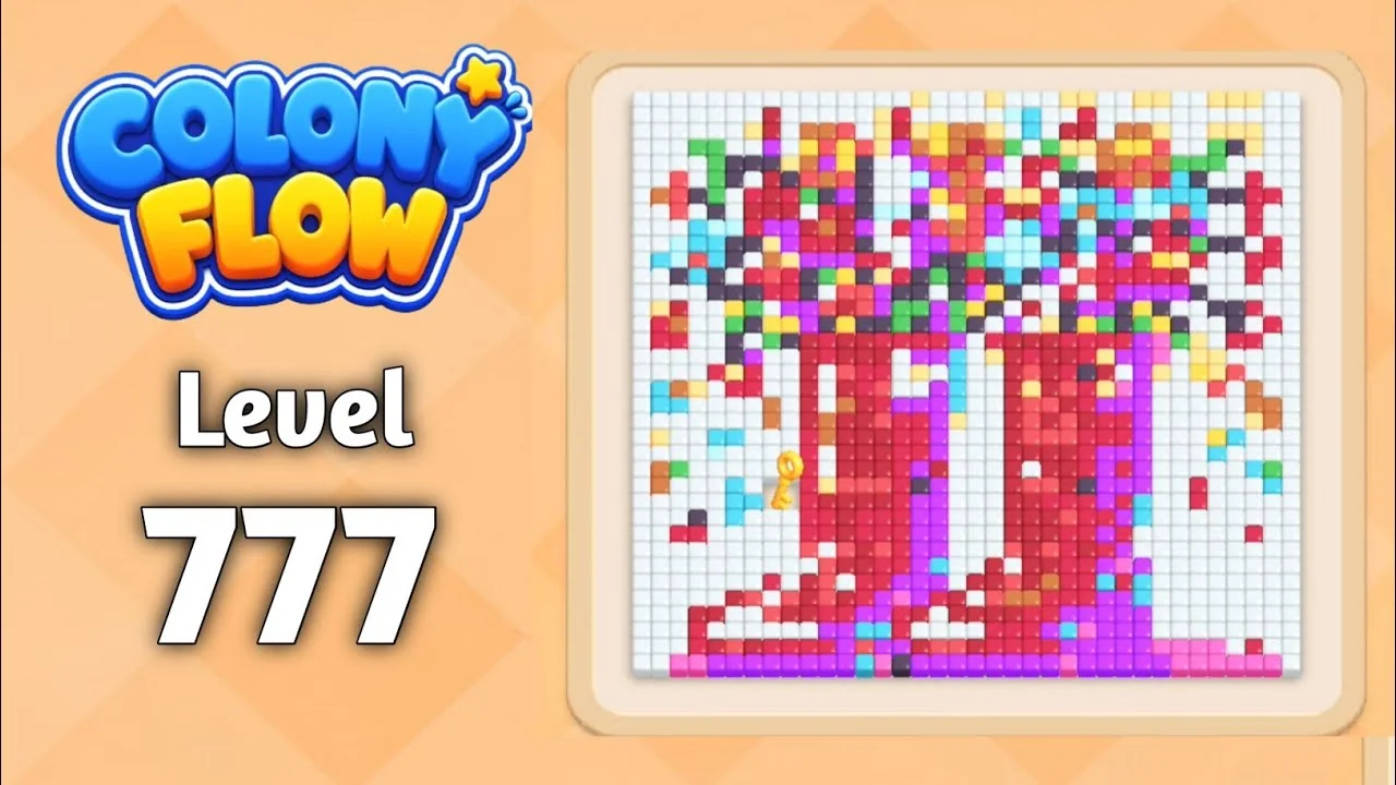 Colony Flow! Level 777 board layout