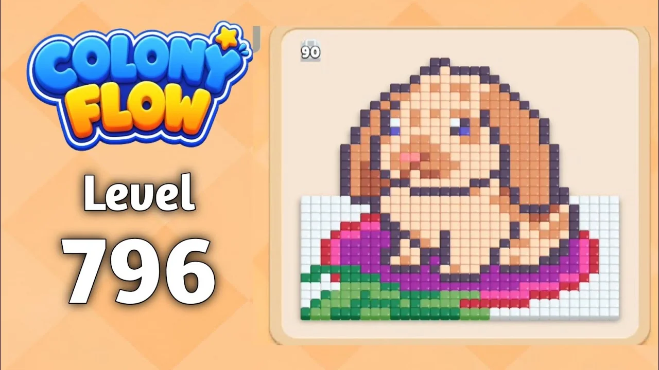 Colony Flow! Level 796 board layout