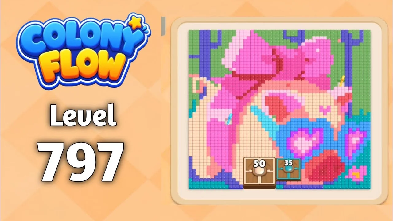 Colony Flow! Level 797 board layout