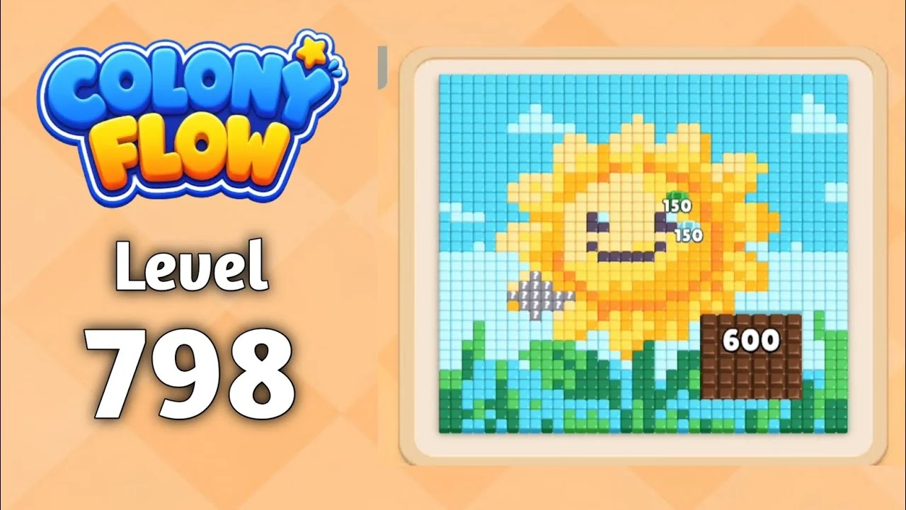Colony Flow! Level 798 board layout