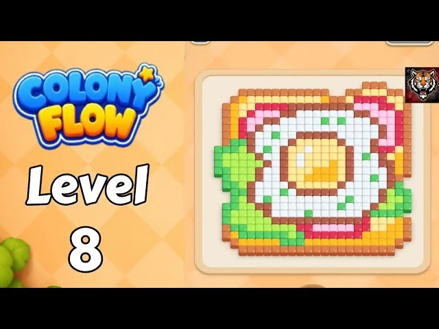 Colony Flow! Level 8 board layout