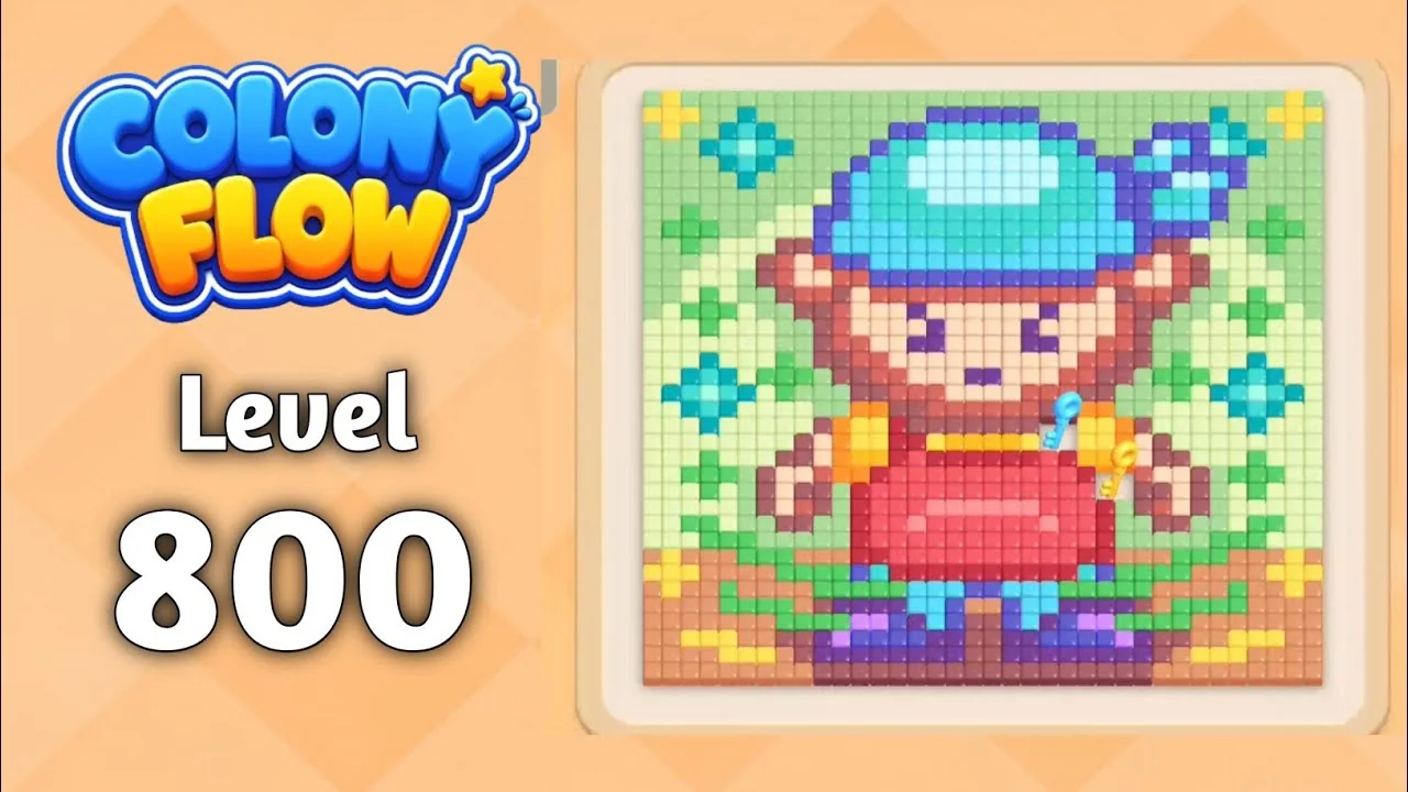 Colony Flow! Level 800 board layout