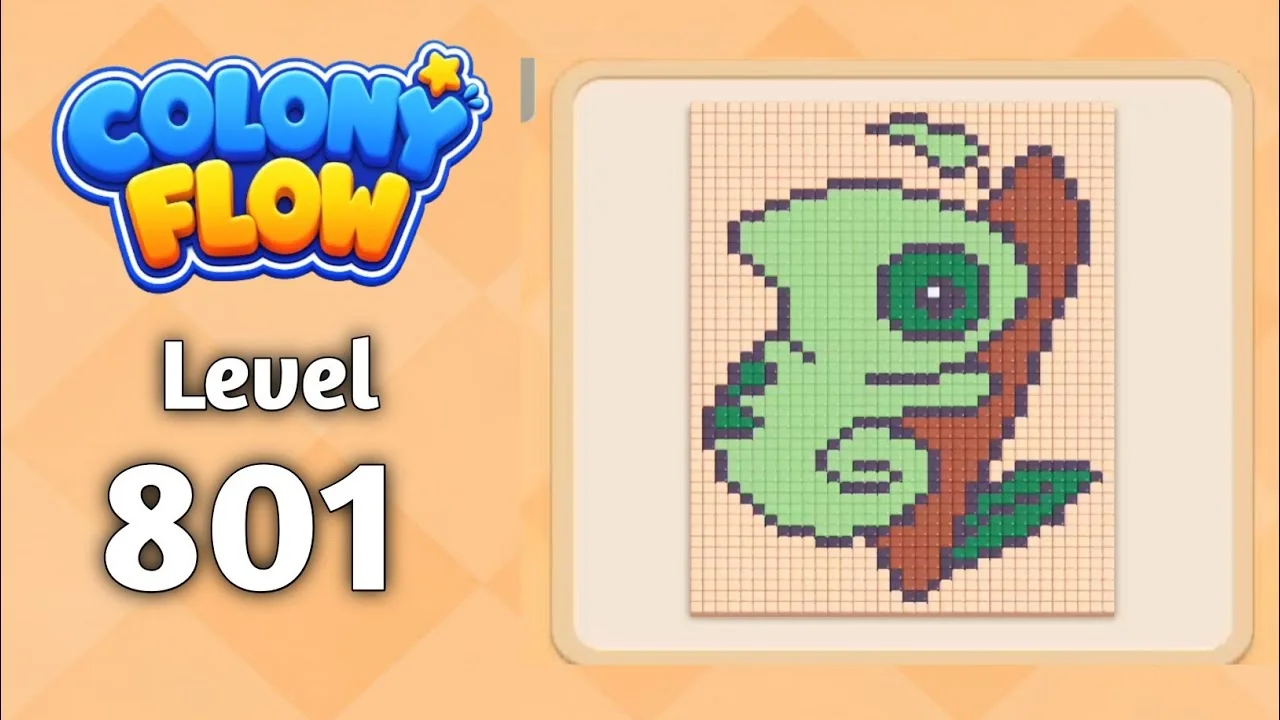 Colony Flow! Level 801 board layout