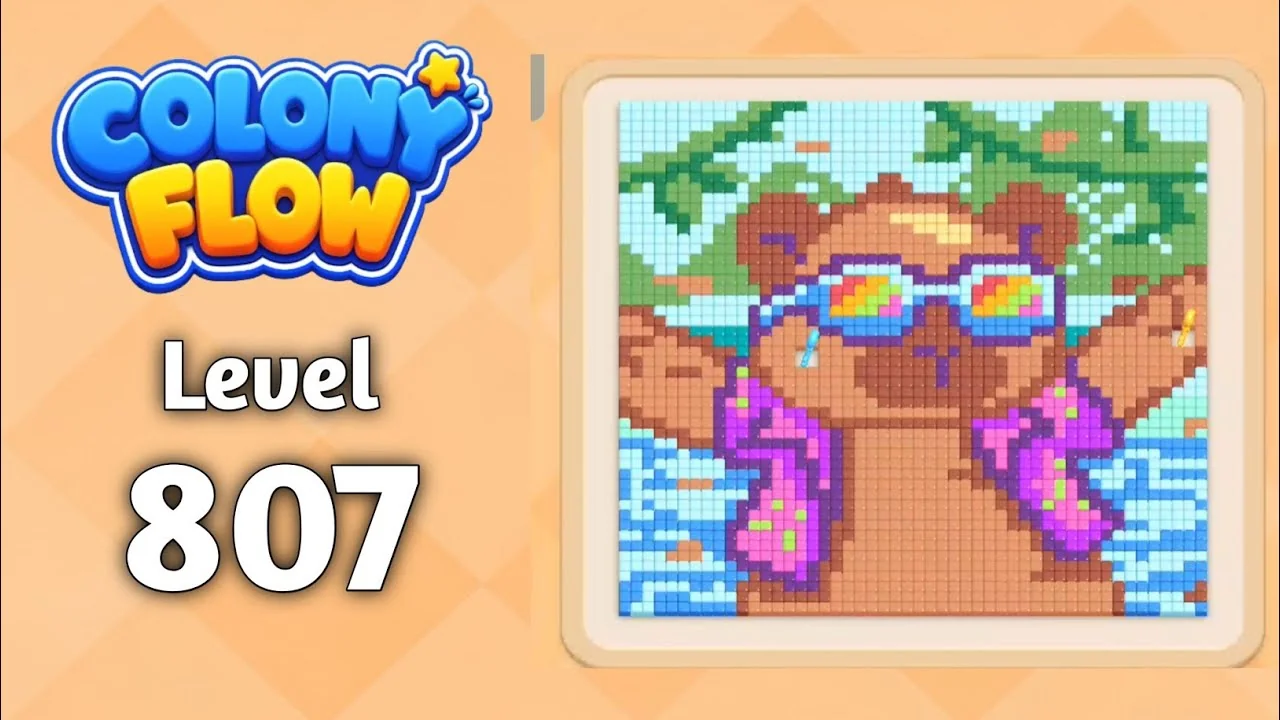 Colony Flow! Level 807 board layout