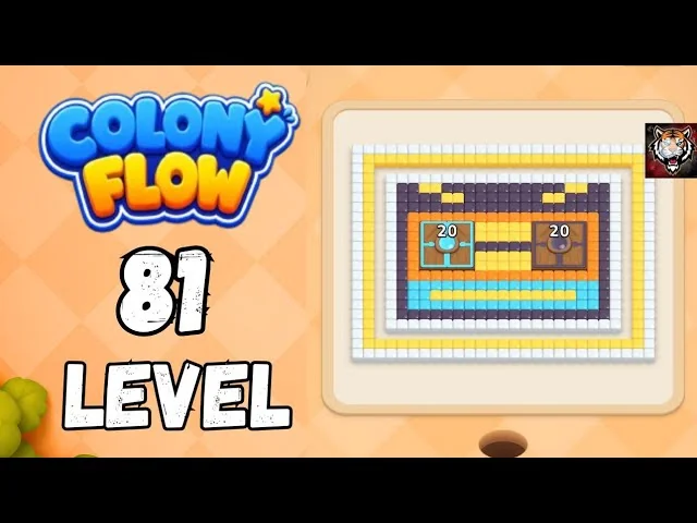 Colony Flow! Level 81 board layout