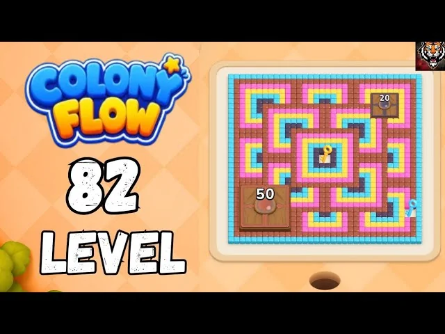 Colony Flow! Level 82 board layout