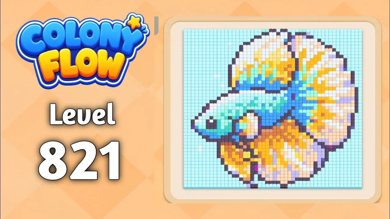 Colony Flow! Level 821 board layout