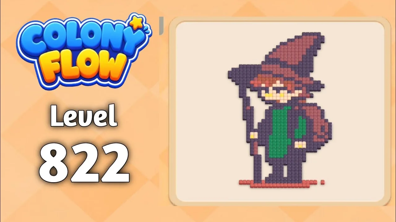 Colony Flow! Level 822 board layout