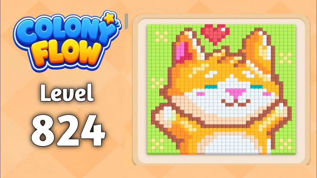Colony Flow! Level 824 board layout