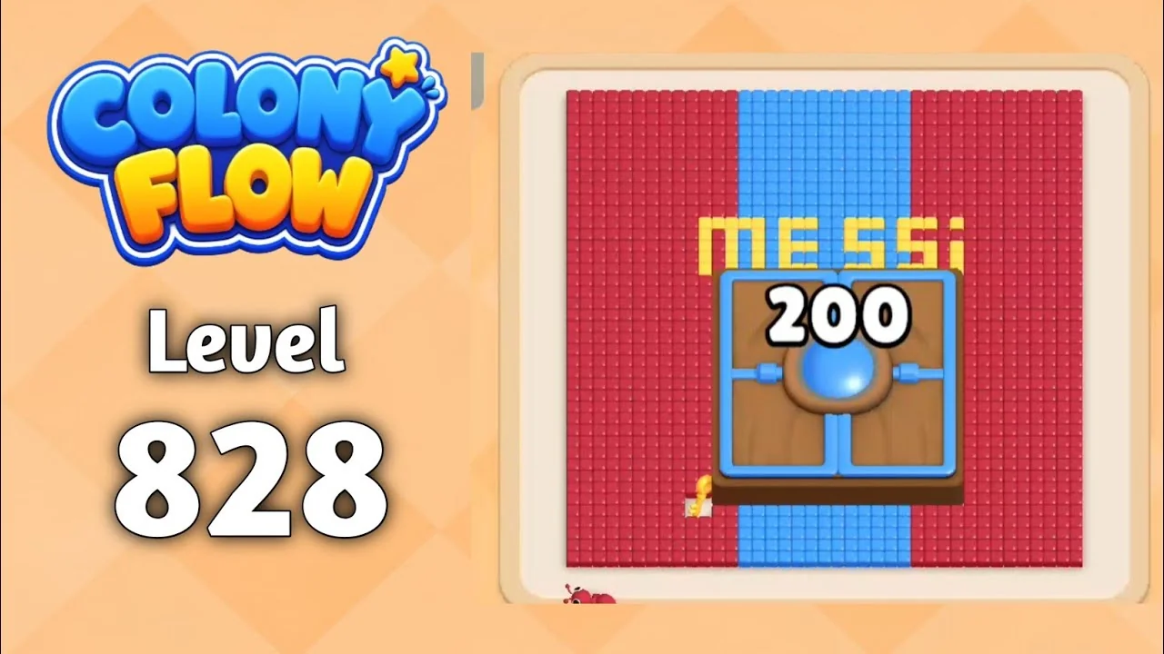 Colony Flow! Level 828 board layout
