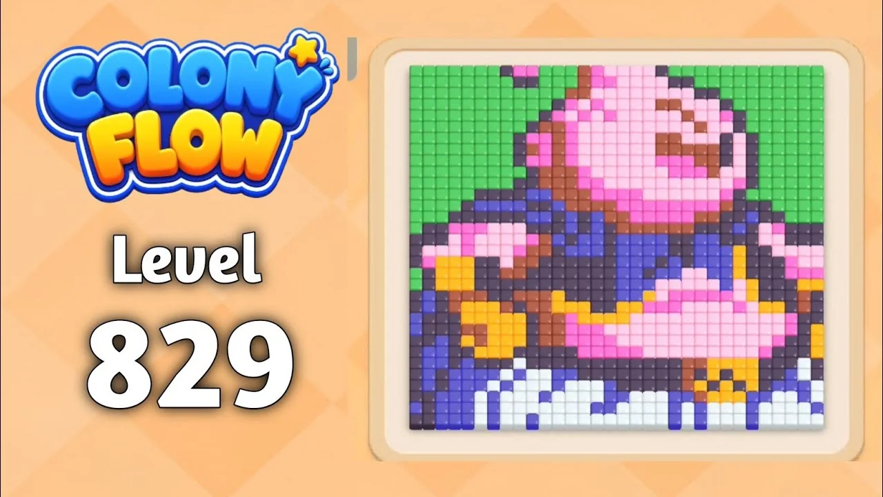 Colony Flow! Level 829 board layout