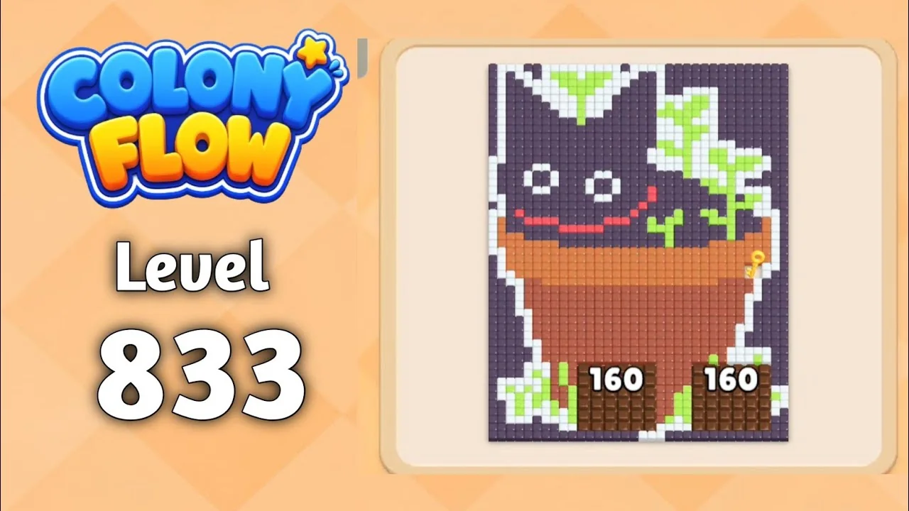 Colony Flow! Level 833 board layout