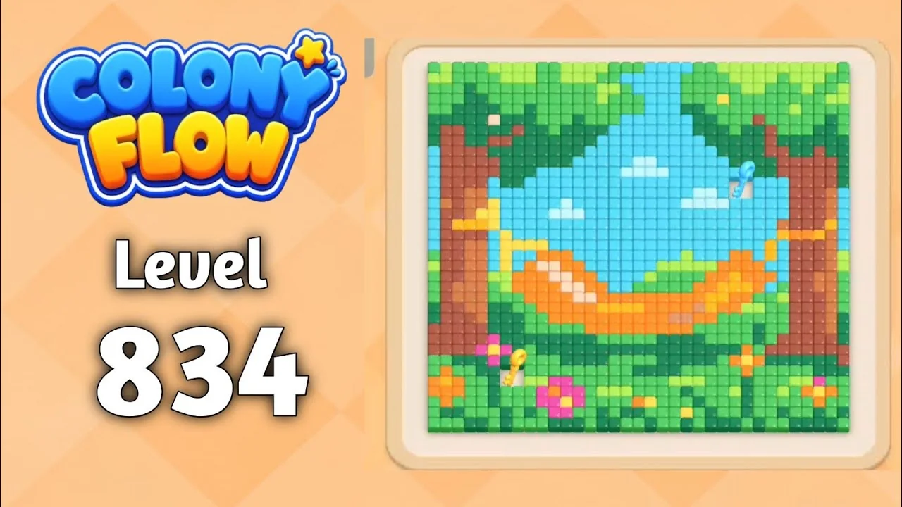 Colony Flow! Level 834 board layout