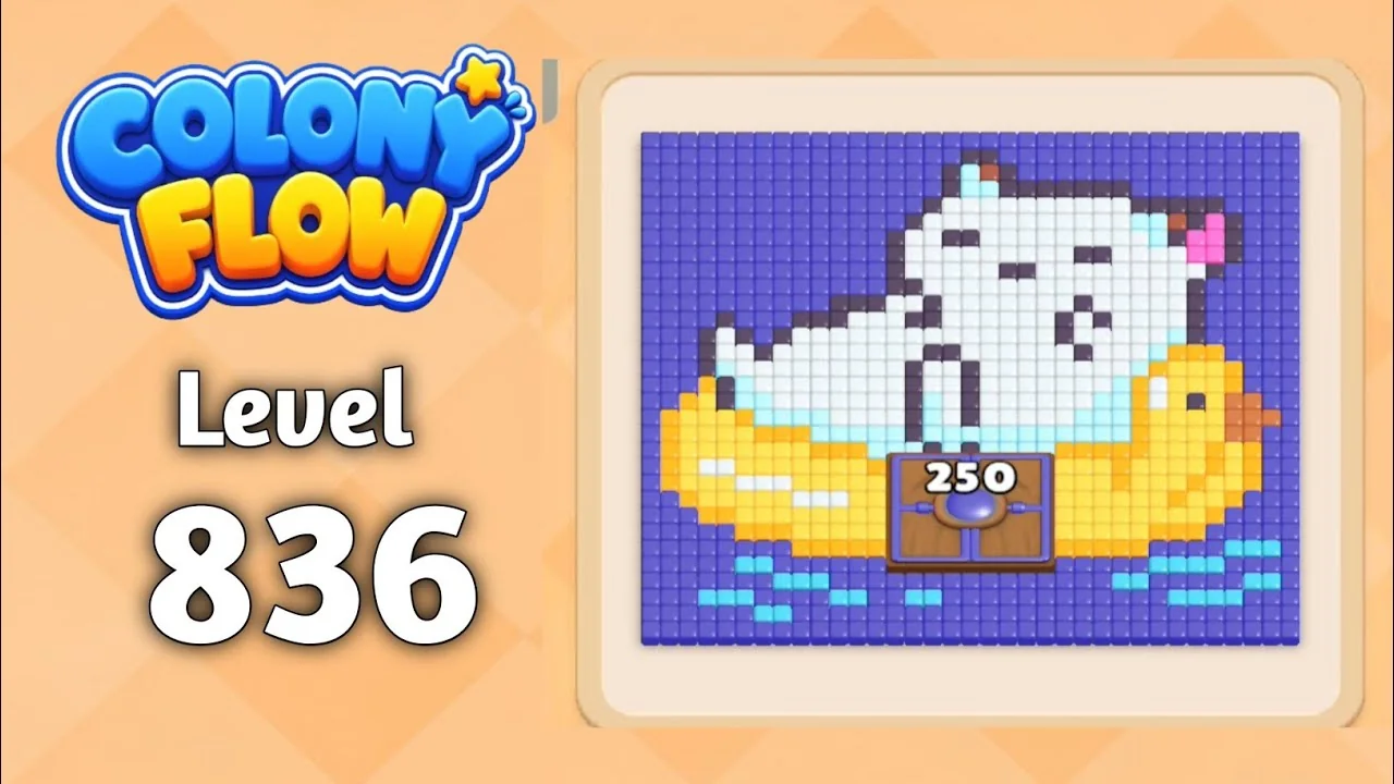 Colony Flow! Level 836 board layout