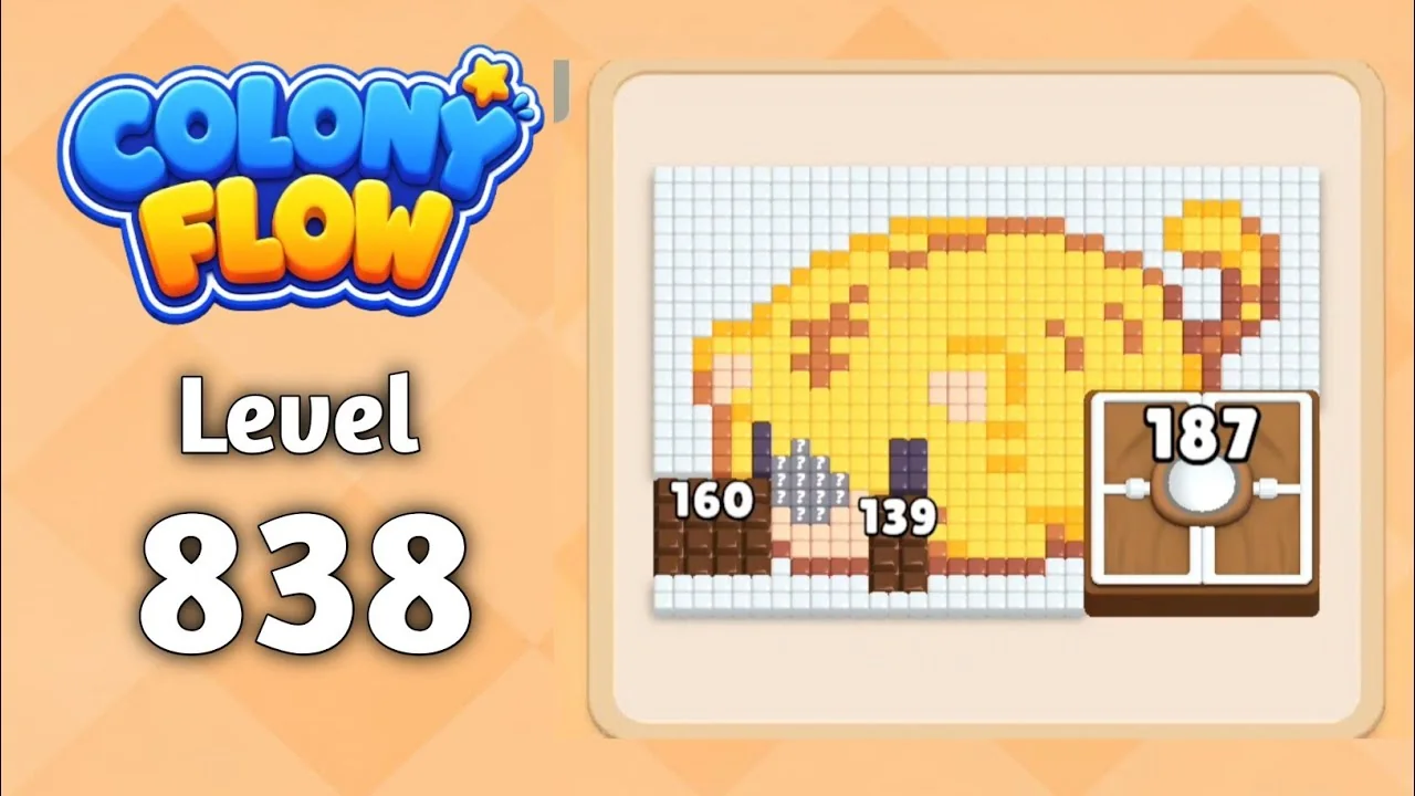 Colony Flow! Level 838 board layout