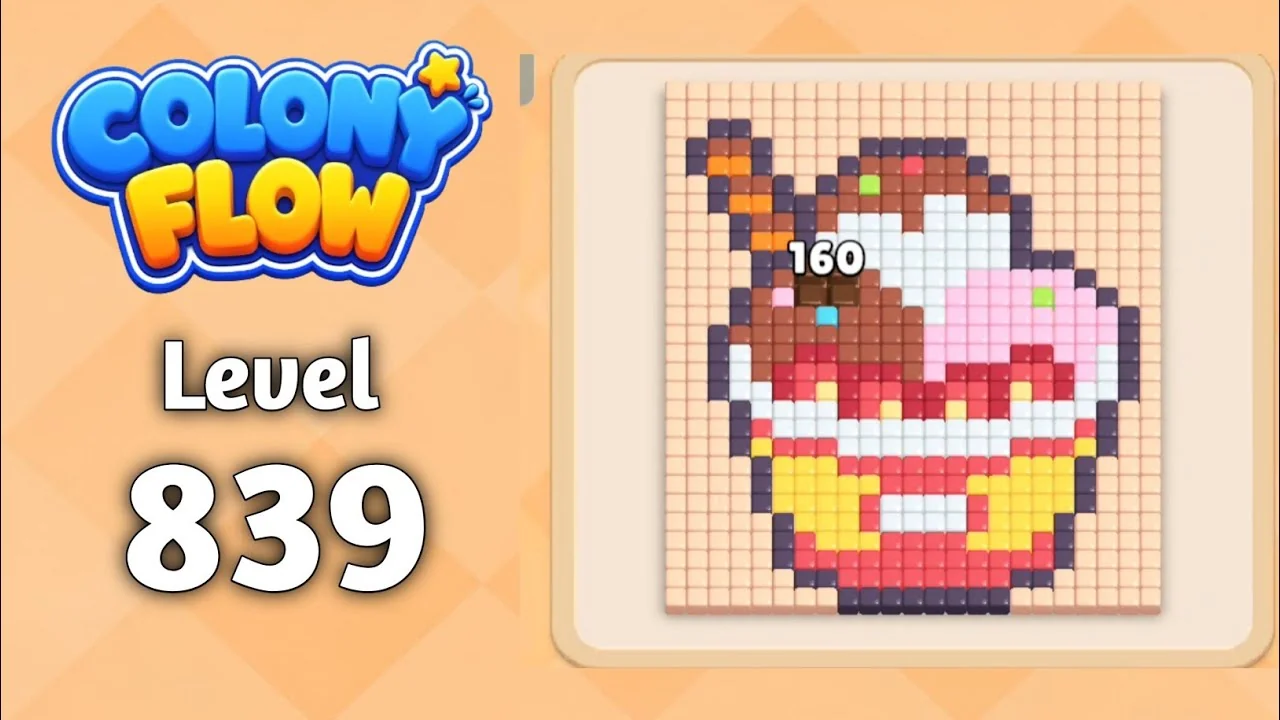 Colony Flow! Level 839 board layout