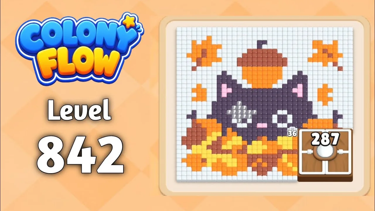 Colony Flow! Level 842 board layout