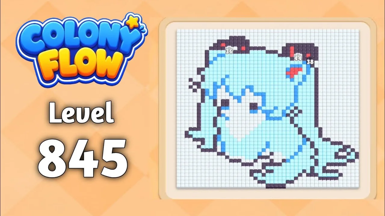 Colony Flow! Level 845 board layout