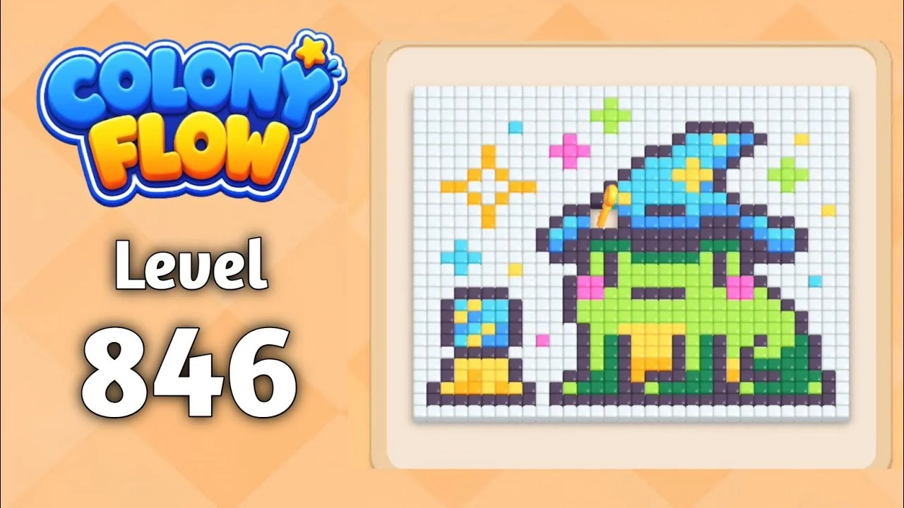 Colony Flow! Level 846 board layout