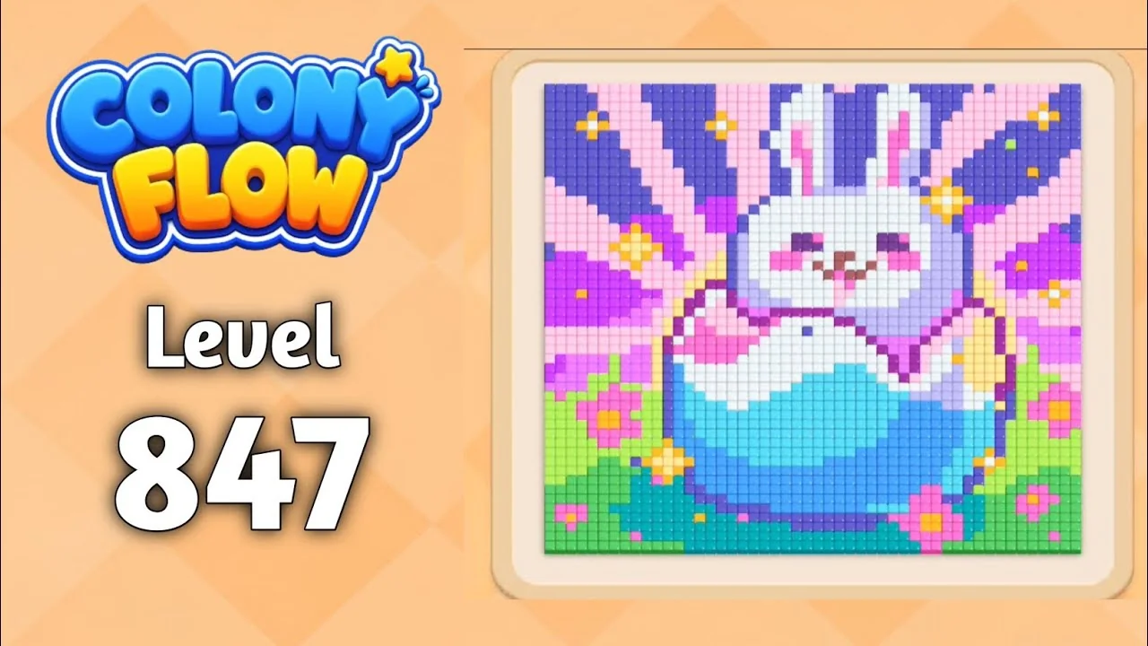 Colony Flow! Level 847 board layout
