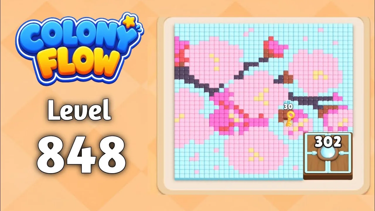 Colony Flow! Level 848 board layout