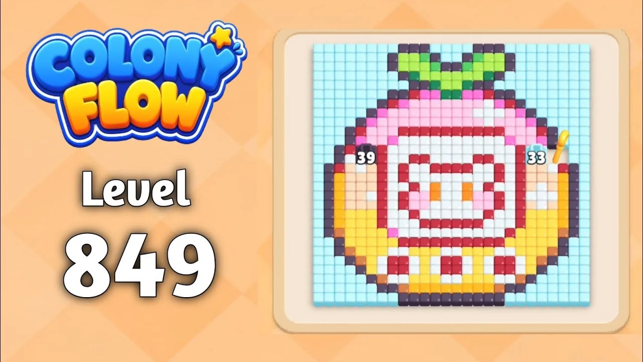 Colony Flow! Level 849 board layout