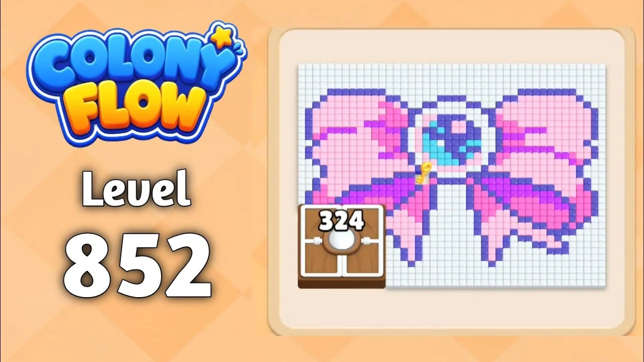 Colony Flow! Level 852 board layout