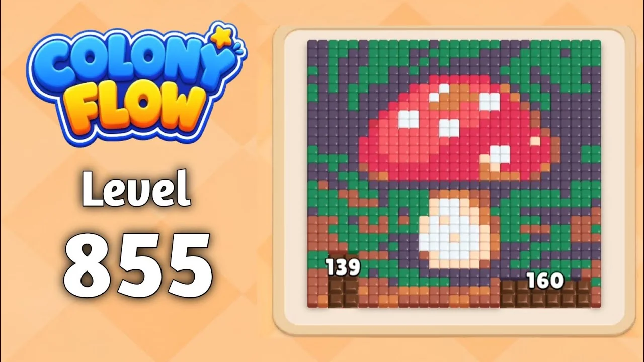 Colony Flow! Level 855 board layout