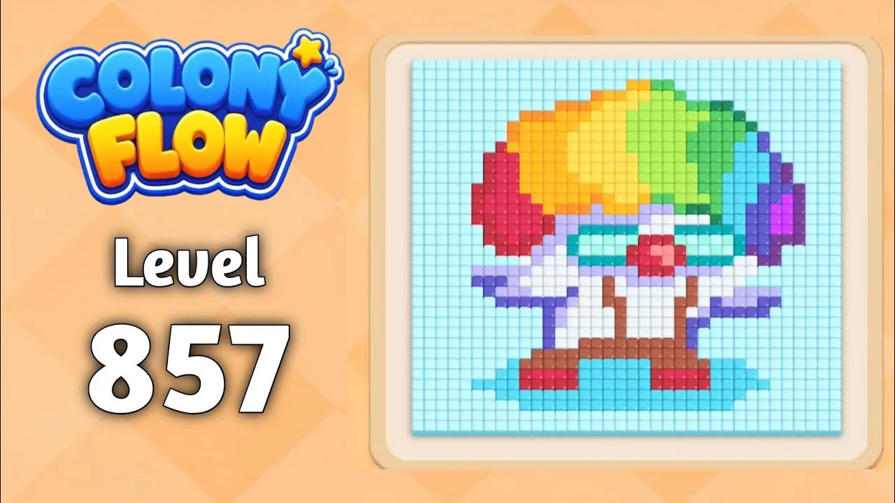 Colony Flow! Level 857 board layout