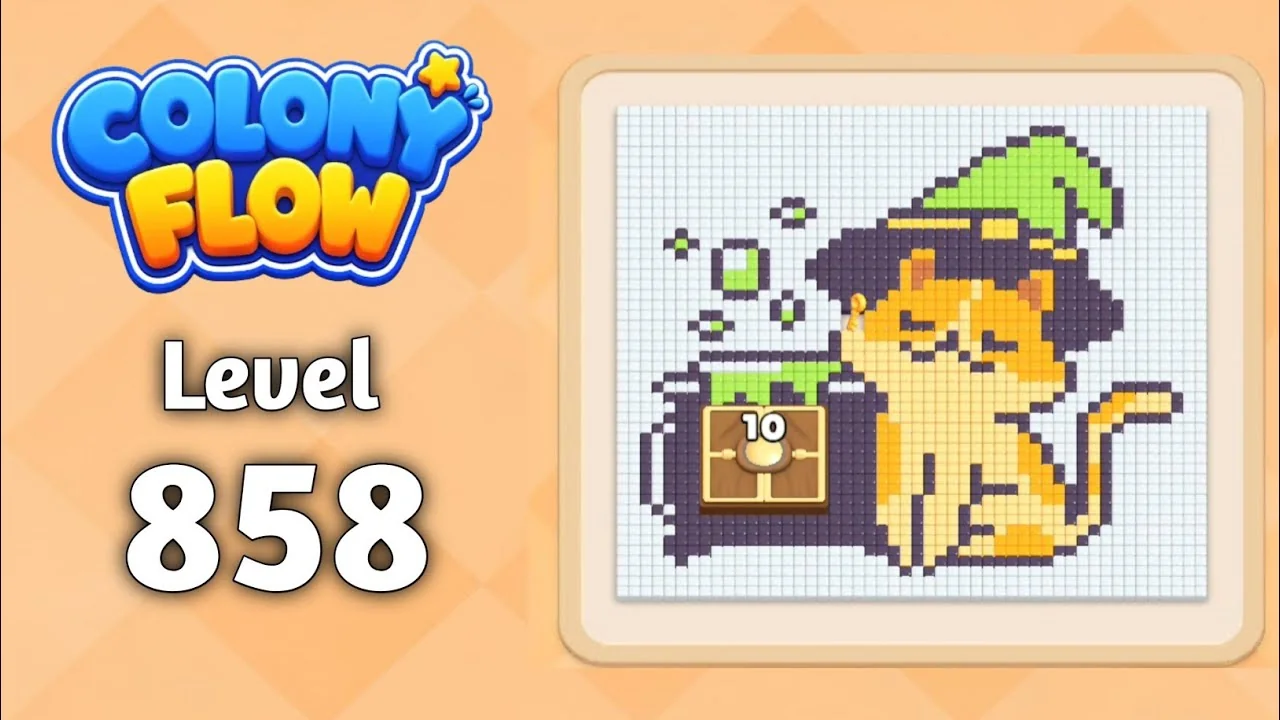 Colony Flow! Level 858 board layout
