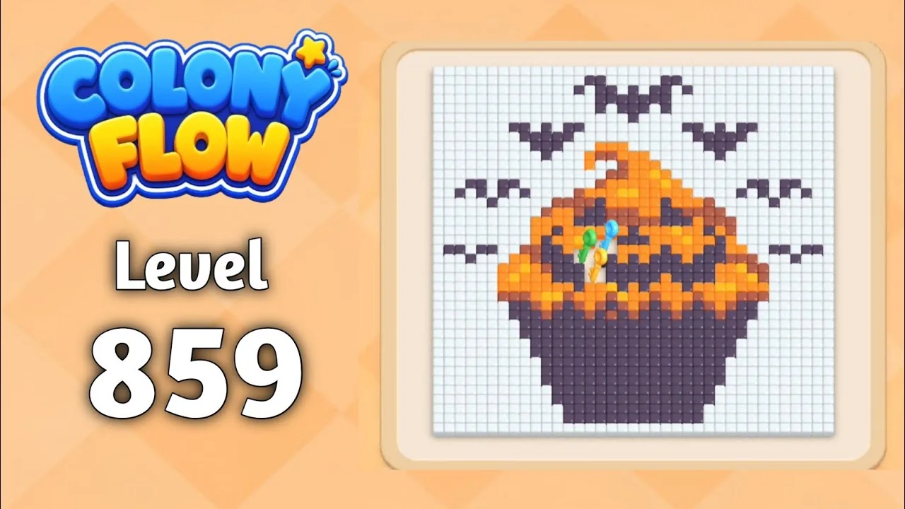 Colony Flow! Level 859 board layout