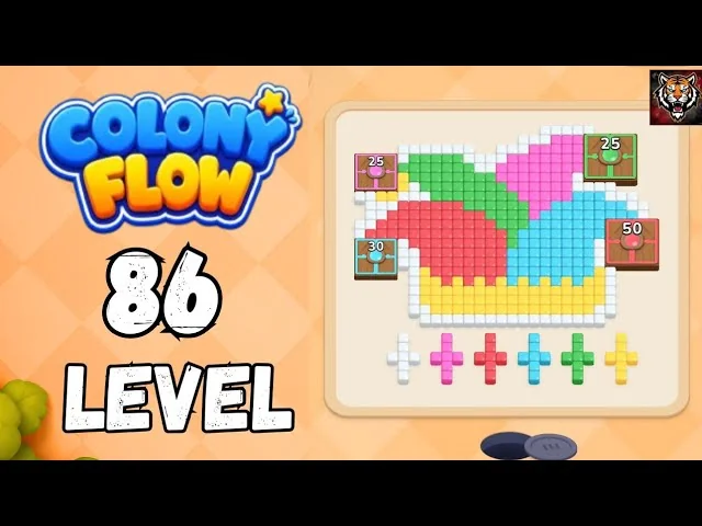 Colony Flow! Level 86 board layout