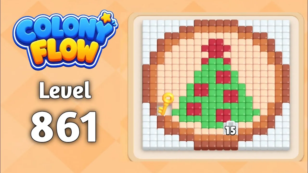 Colony Flow! Level 861 board layout