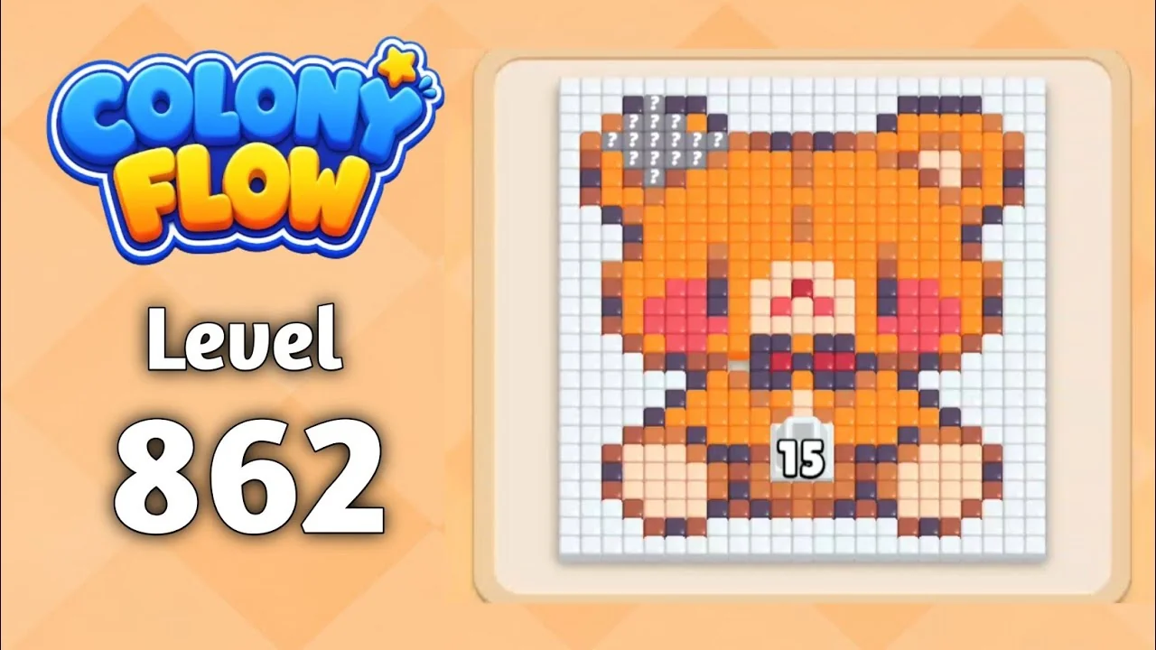 Colony Flow! Level 862 board layout