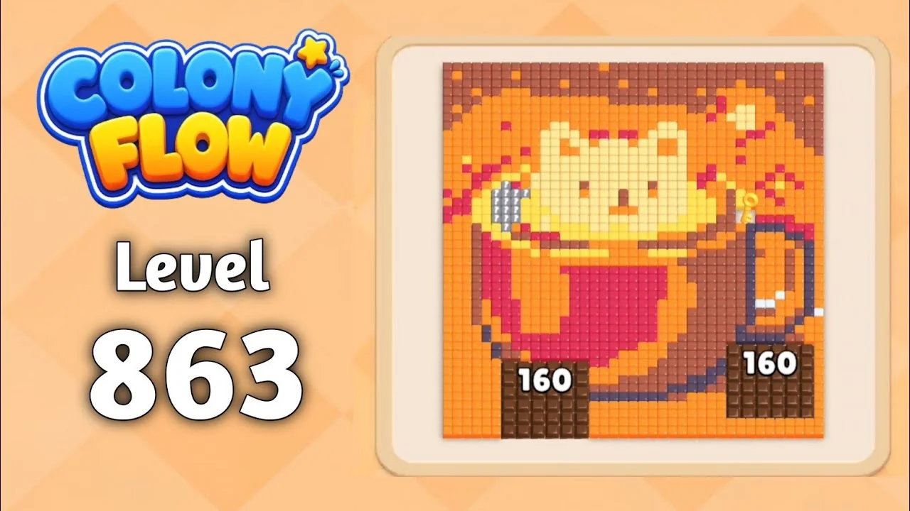 Colony Flow! Level 863 board layout