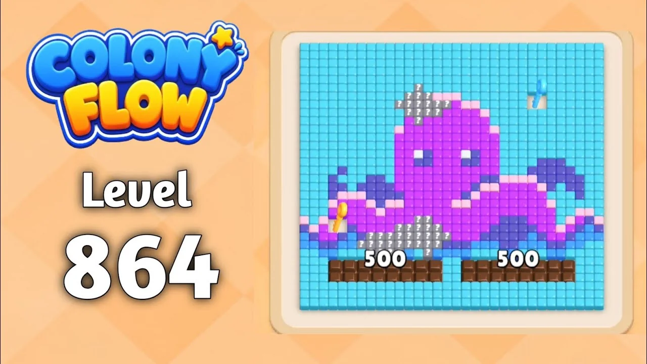 Colony Flow! Level 864 board layout