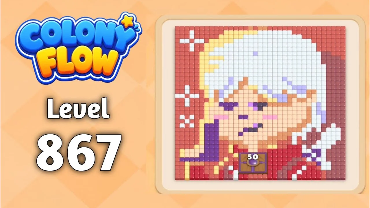 Colony Flow! Level 867 board layout