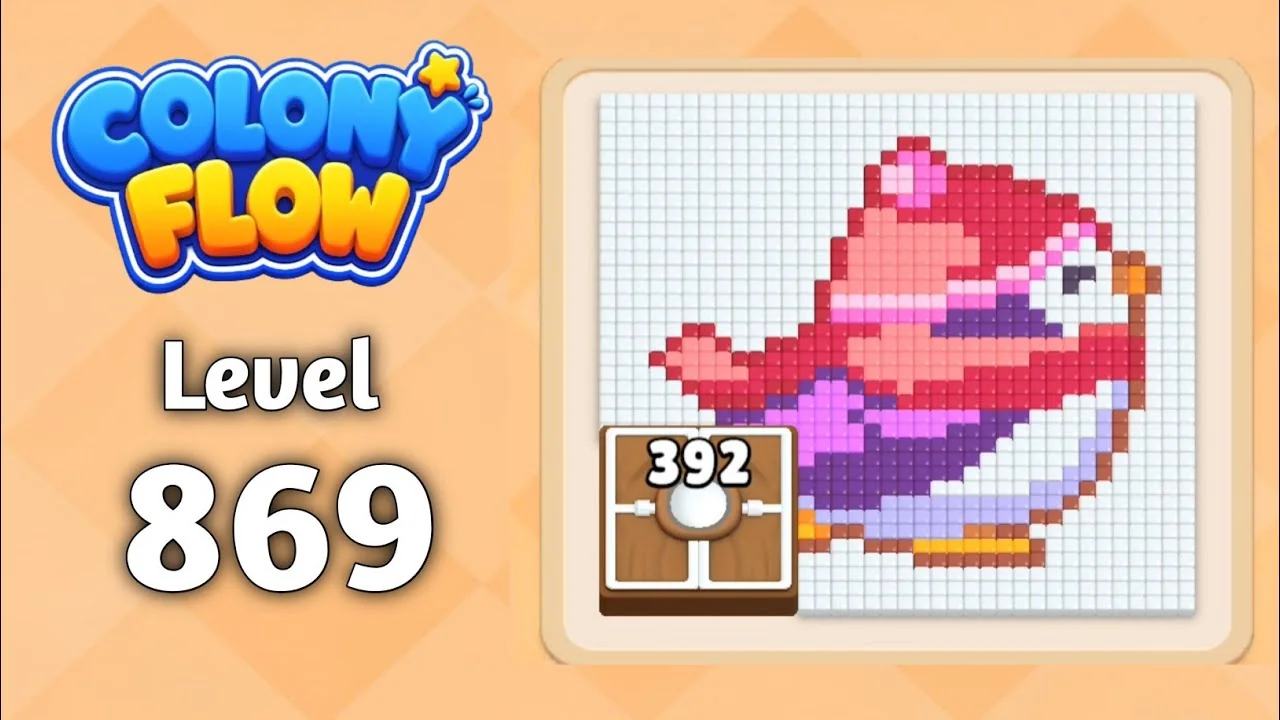 Colony Flow! Level 869 board layout