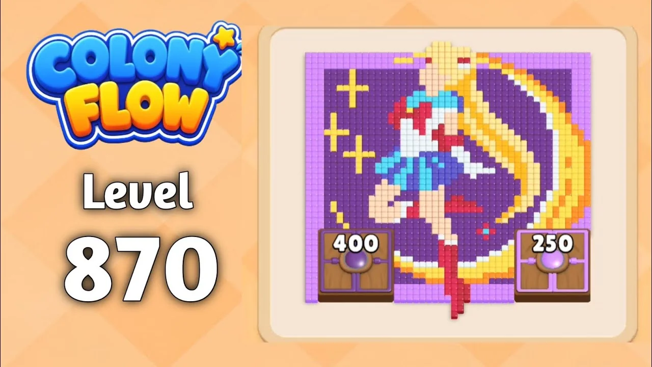 Colony Flow! Level 870 board layout