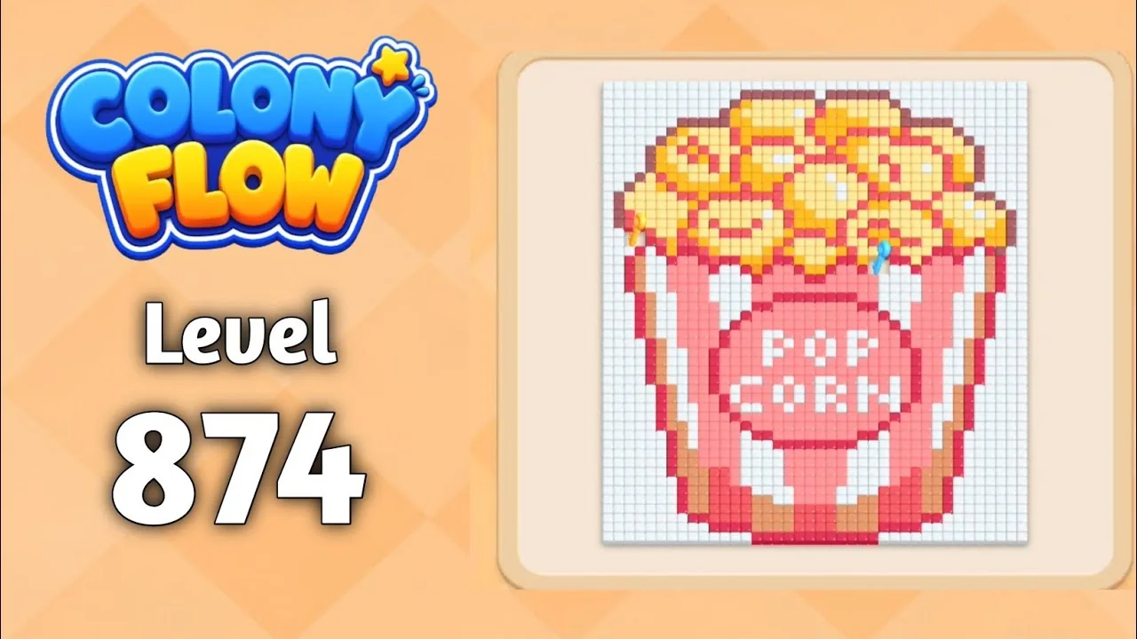Colony Flow! Level 874 board layout