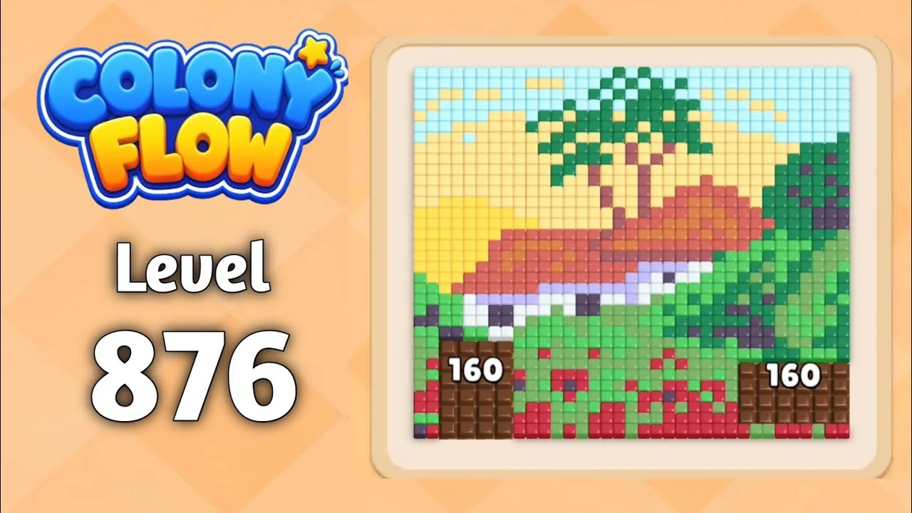 Colony Flow! Level 876 board layout