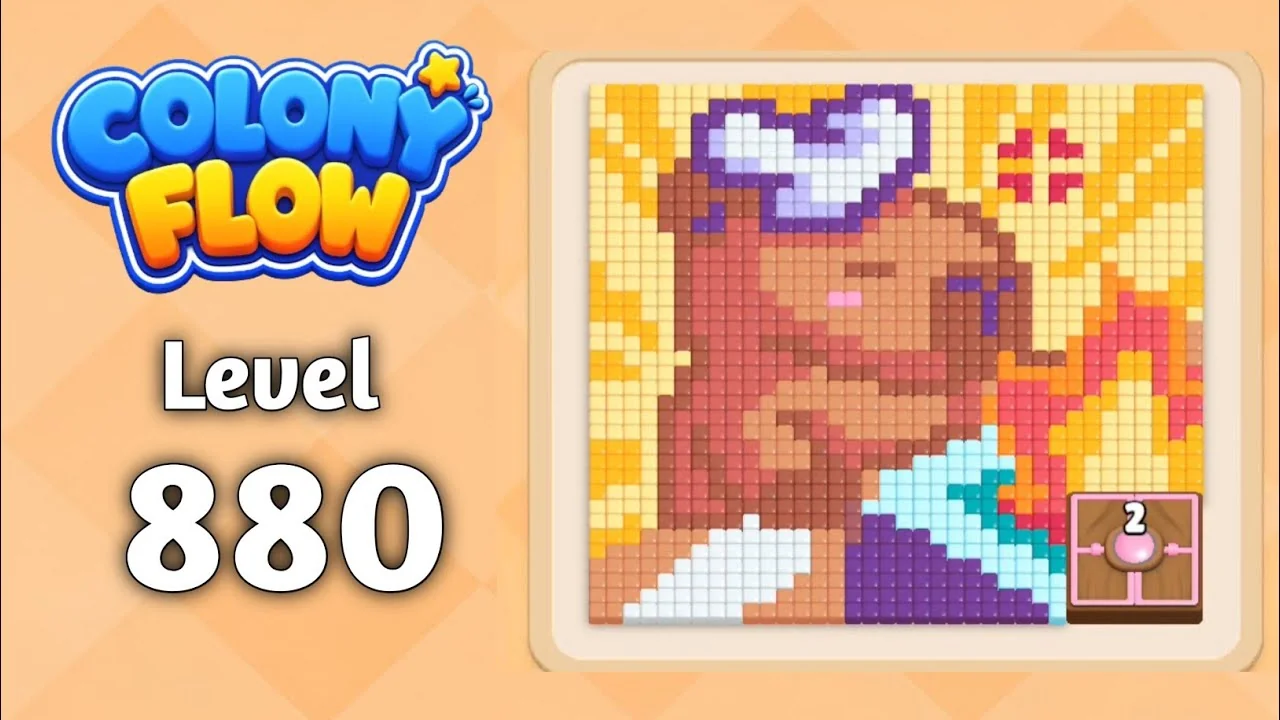 Colony Flow! Level 880 board layout
