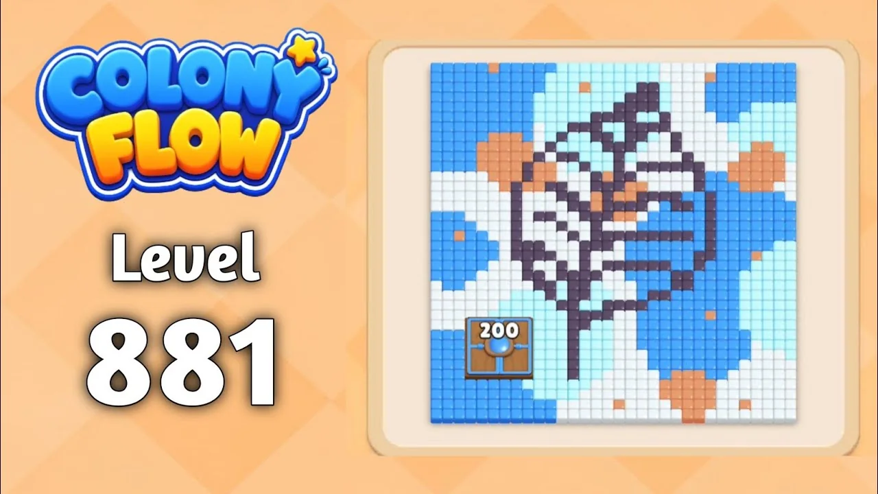 Colony Flow! Level 881 board layout