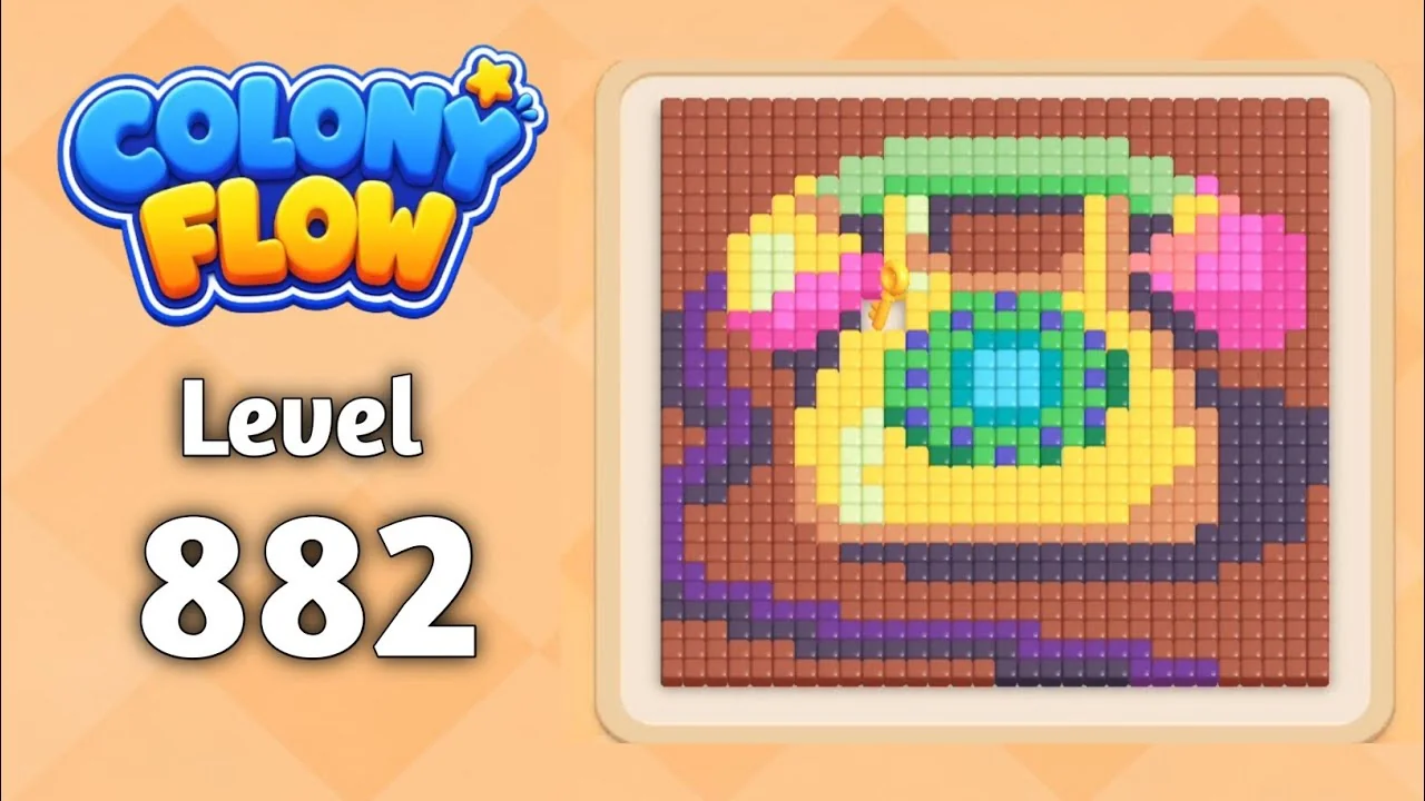 Colony Flow! Level 882 board layout