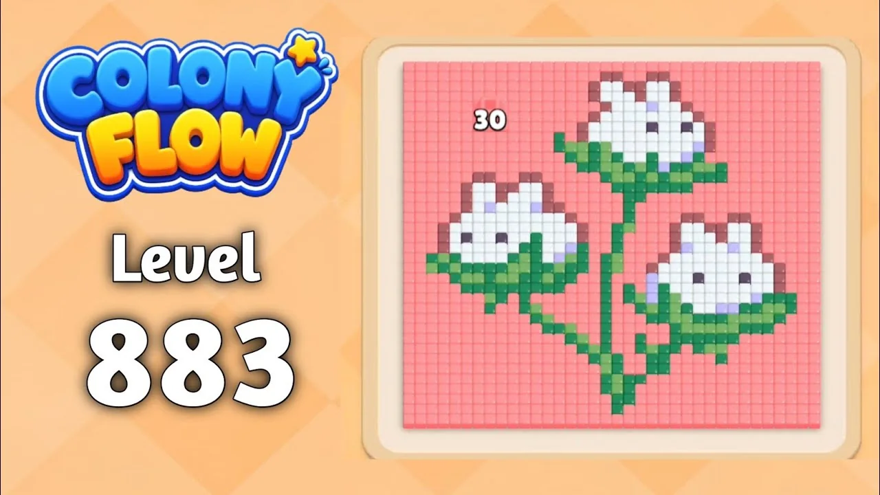 Colony Flow! Level 883 board layout