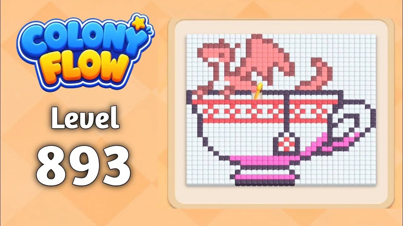 Colony Flow! Level 893 board layout